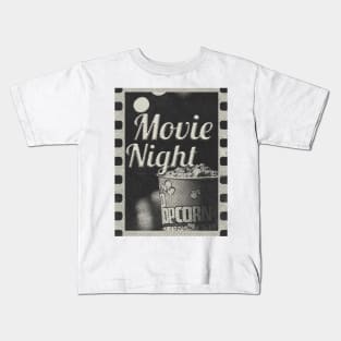 Movie night popcorn Kids T-Shirt